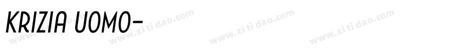Krizia Uomo字体转换